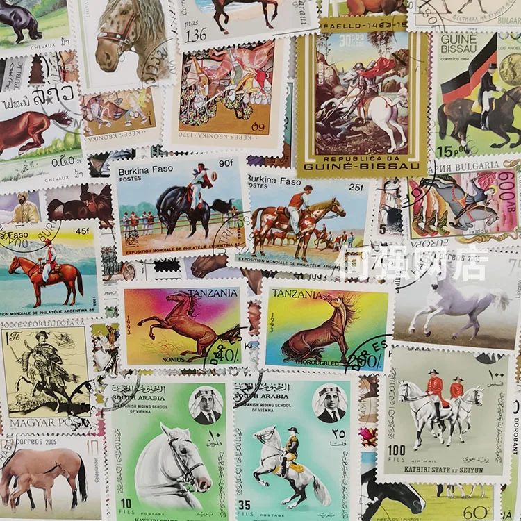 100 Different Horse Stamps Non - Collectible Vintage Postage Stamps recensie en prijs