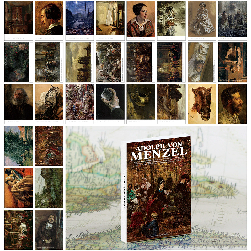 30PCS Adolph Von Menzel Oil Pa - Collectible Vintage Greeting Cards recensie en prijs