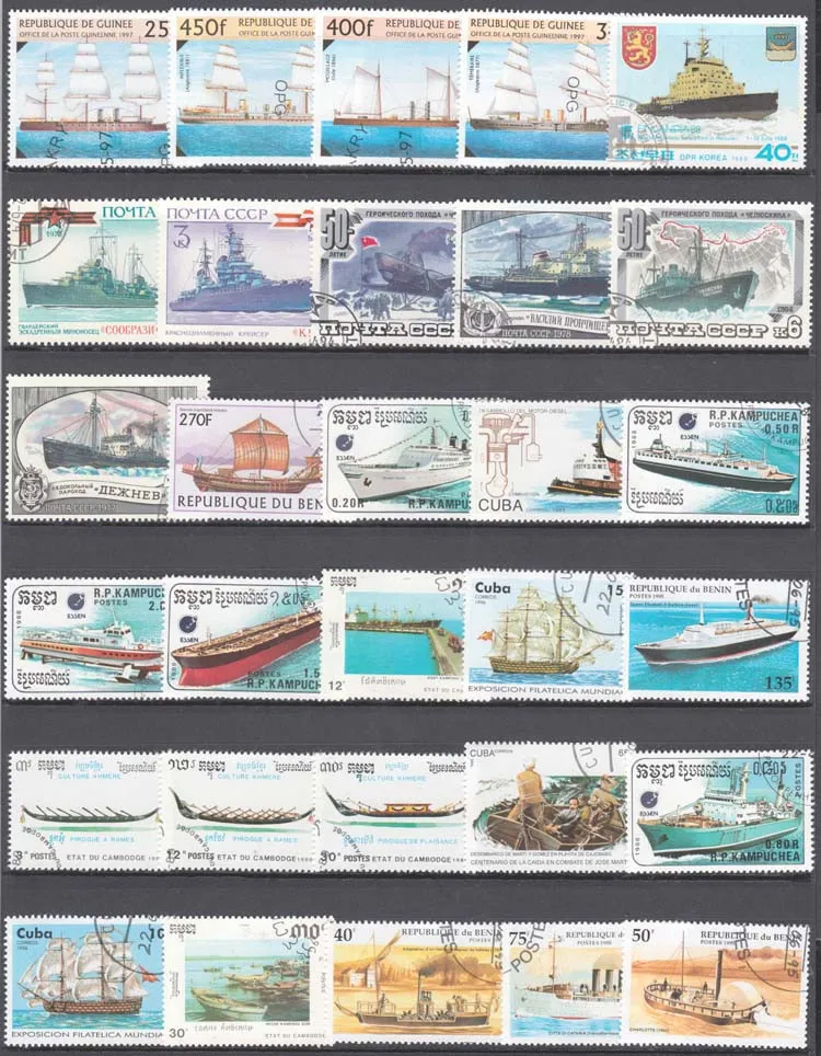 100 Special Stamps of Ships an - Collectible Vintage Postage Stamps recensie en prijs