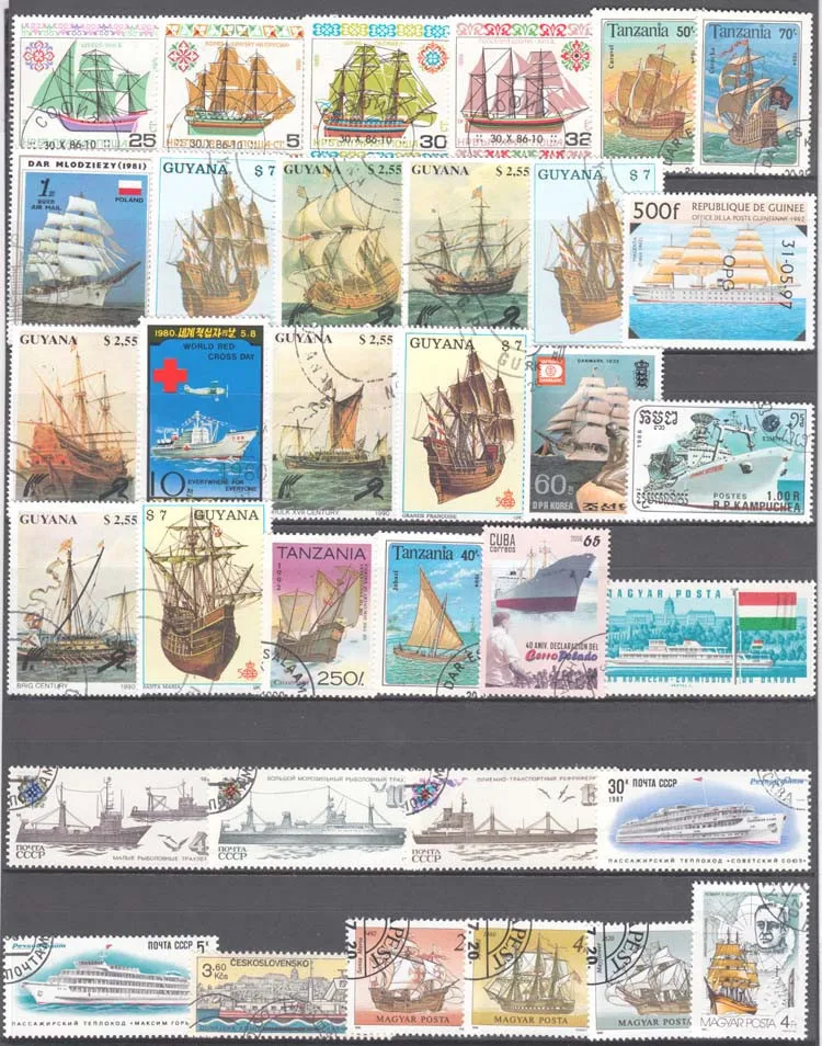 100 Special Stamps of Ships an - Collectible Vintage Postage Stamps recensie en prijs