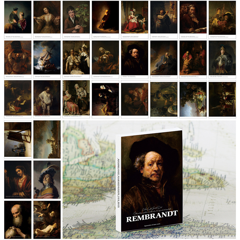 30Pcs Rembrandt Vintage Oil Pa - Collectible Vintage Greeting Cards recensie en prijs