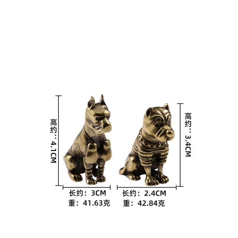 Vintage Solid Brass Pitbull Bu - Vintage Collectible Christmas Ornaments recensie en prijs
