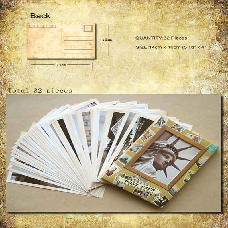 DIY Retro 32 Pcs/bag Vintage F - Collectible Vintage Greeting Cards recensie en prijs