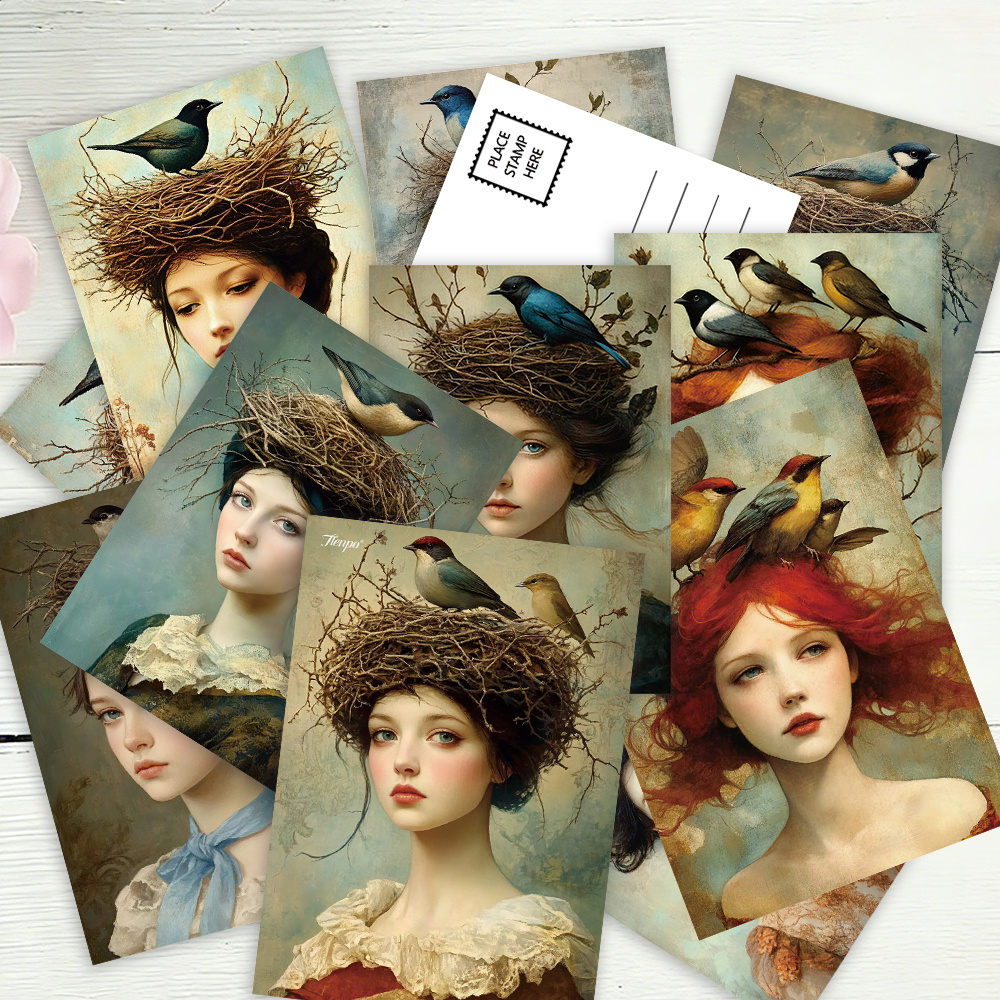 32pcs,Vintage Bird's Nest Head - Collectible Vintage Greeting Cards recensie en prijs