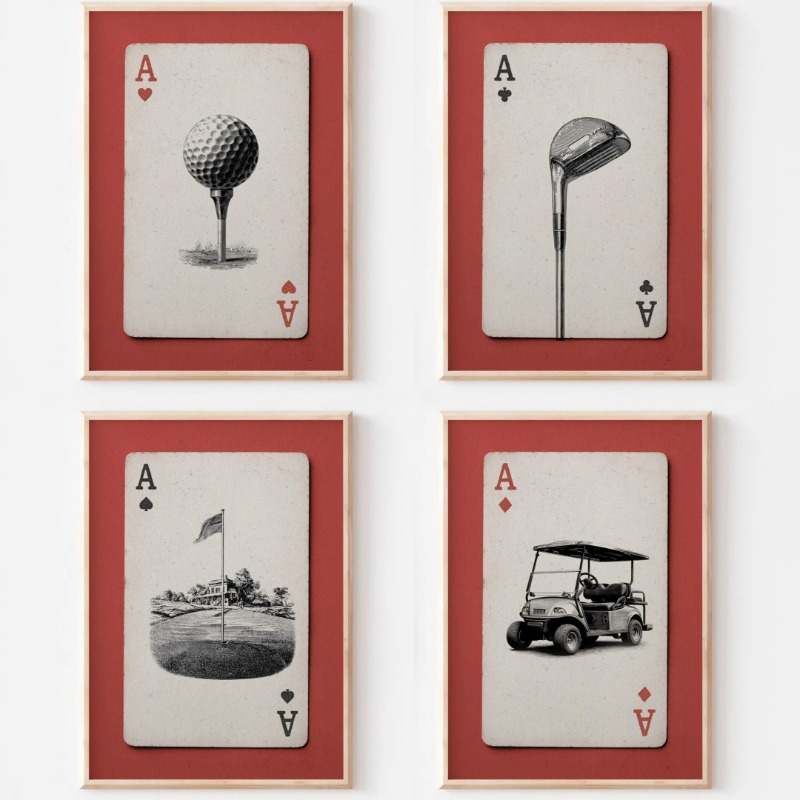 Vintage Golf Playing Cards Pos - Vintage Collectible Playing Cards recensie en prijs