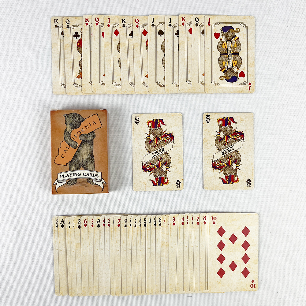 57x72mm Vintage Colourful Bear - Vintage Collectible Playing Cards recensie en prijs