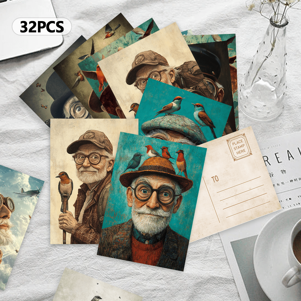 32pcs, vintage cute grandpa, p - Collectible Vintage Greeting Cards recensie en prijs