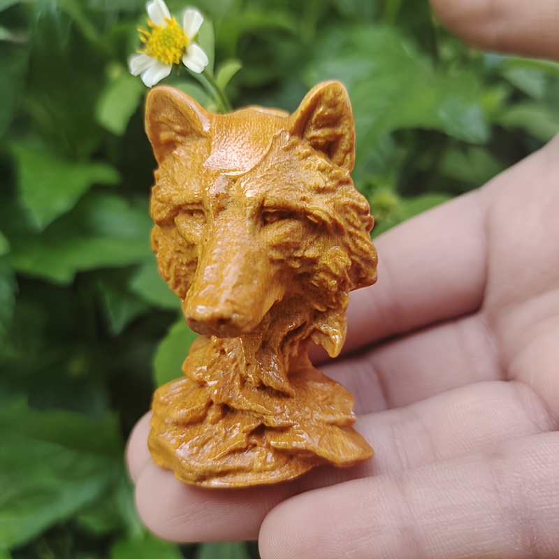 Vintage Wooden Wolf Head Sculp - Vintage Collectible Christmas Ornaments recensie en prijs