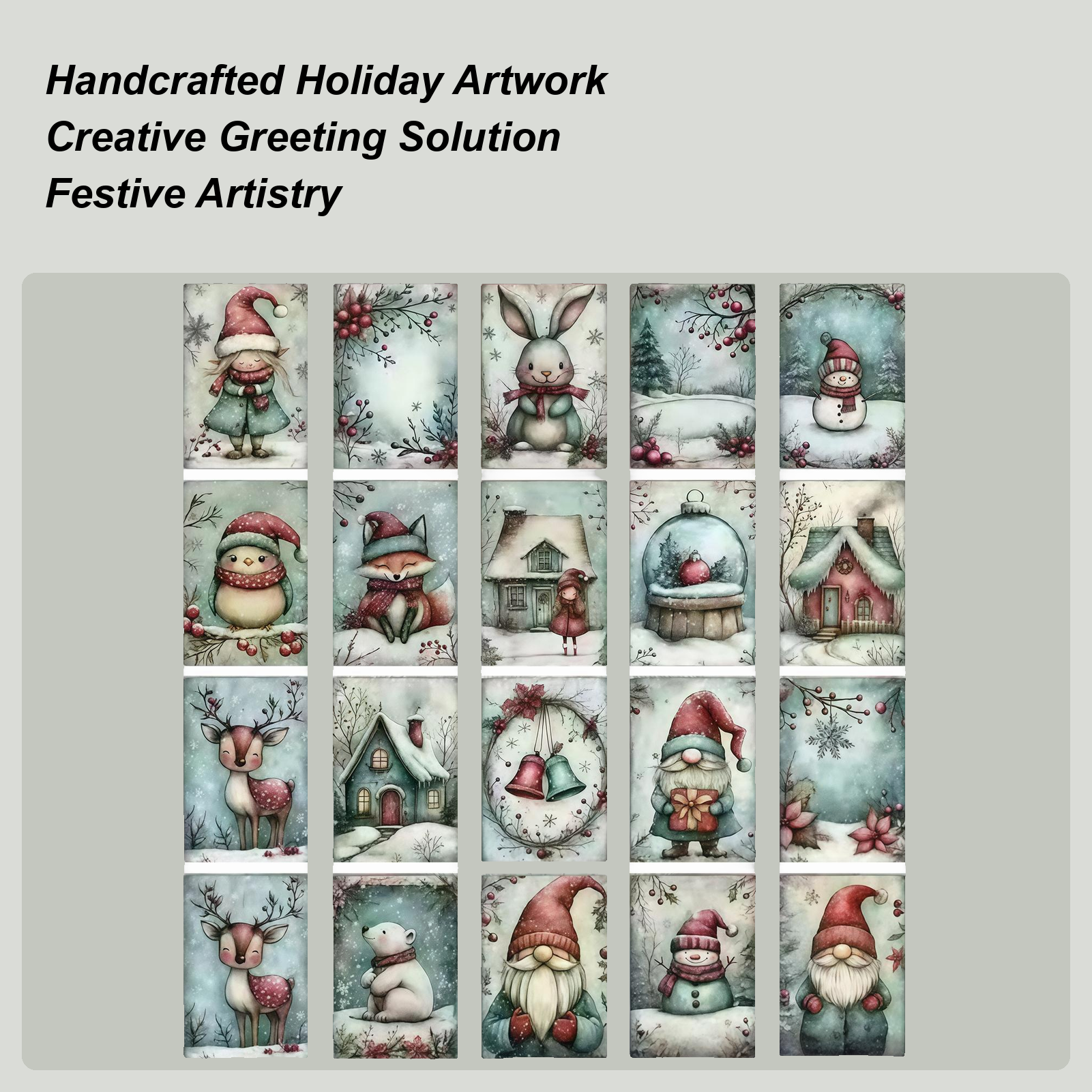 Christmas Cards 20-Piece Colle - Collectible Vintage Greeting Cards recensie en prijs