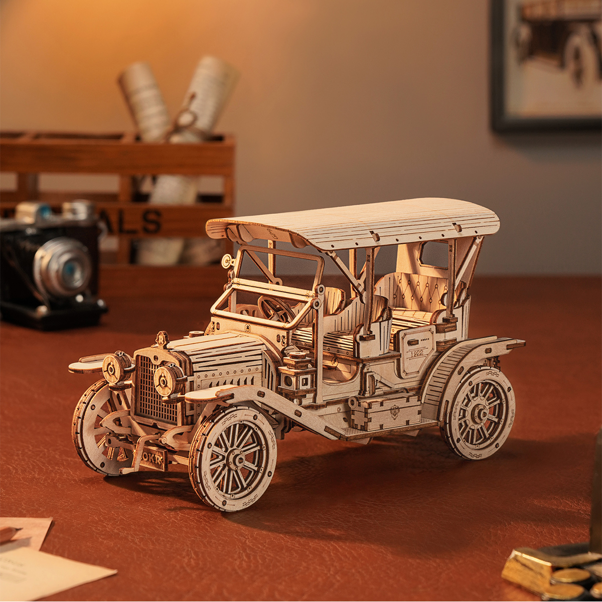 Robotime Rokr Classic Car 3D W - Vintage Collectible Cars recensie en prijs
