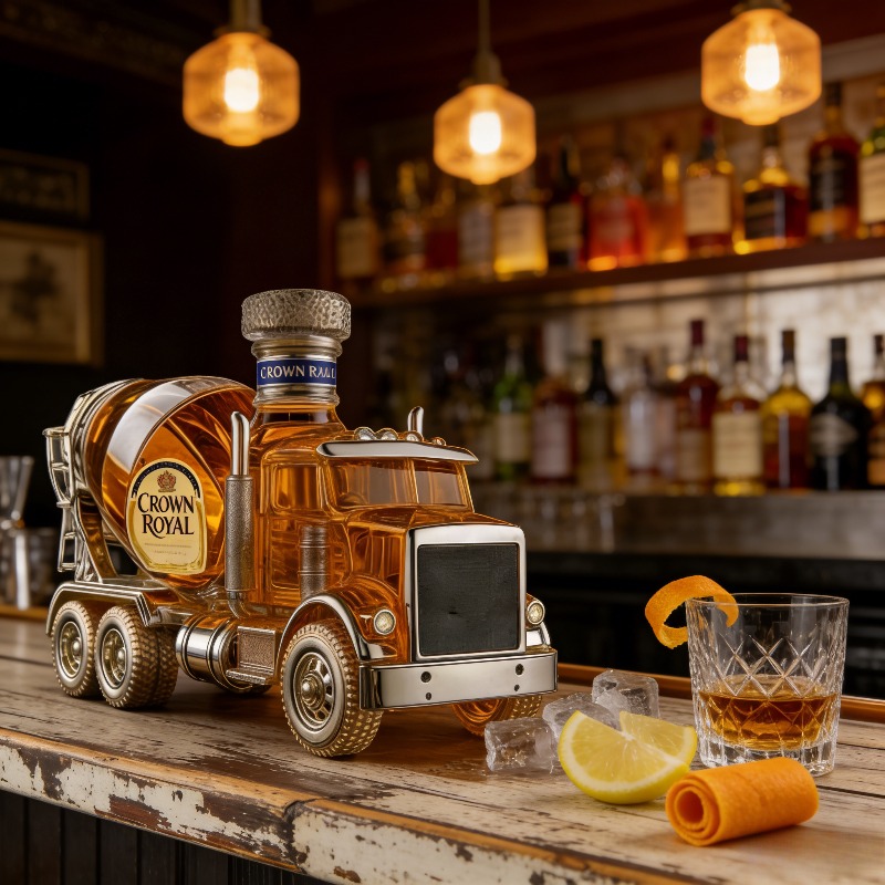 Vintage Truck Design Glass Whi - Vintage Collectible Liquor Bottles recensie en prijs