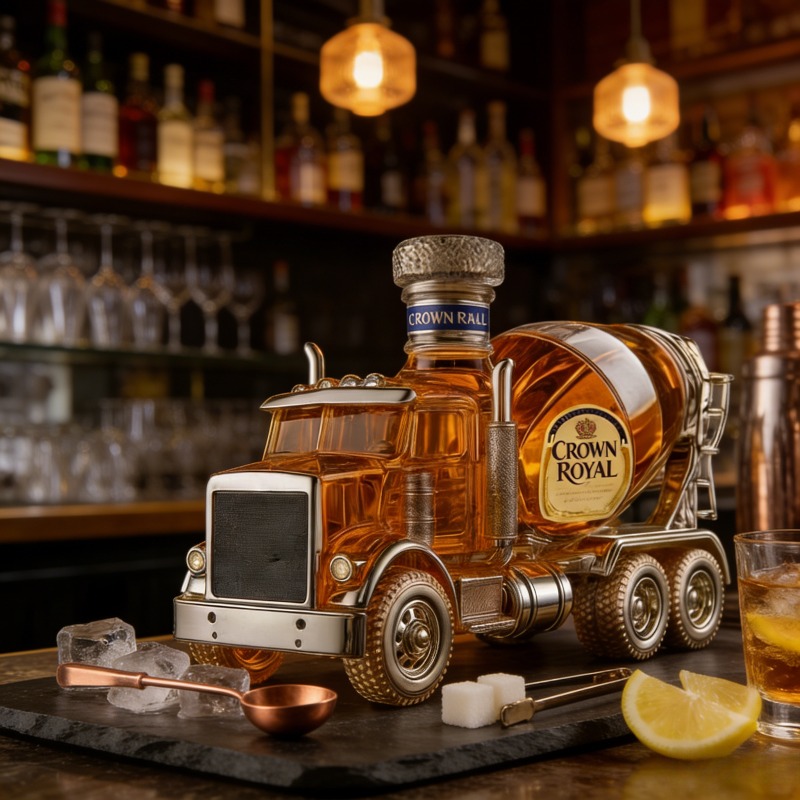 Vintage Truck Design Glass Whi - Vintage Collectible Liquor Bottles recensie en prijs