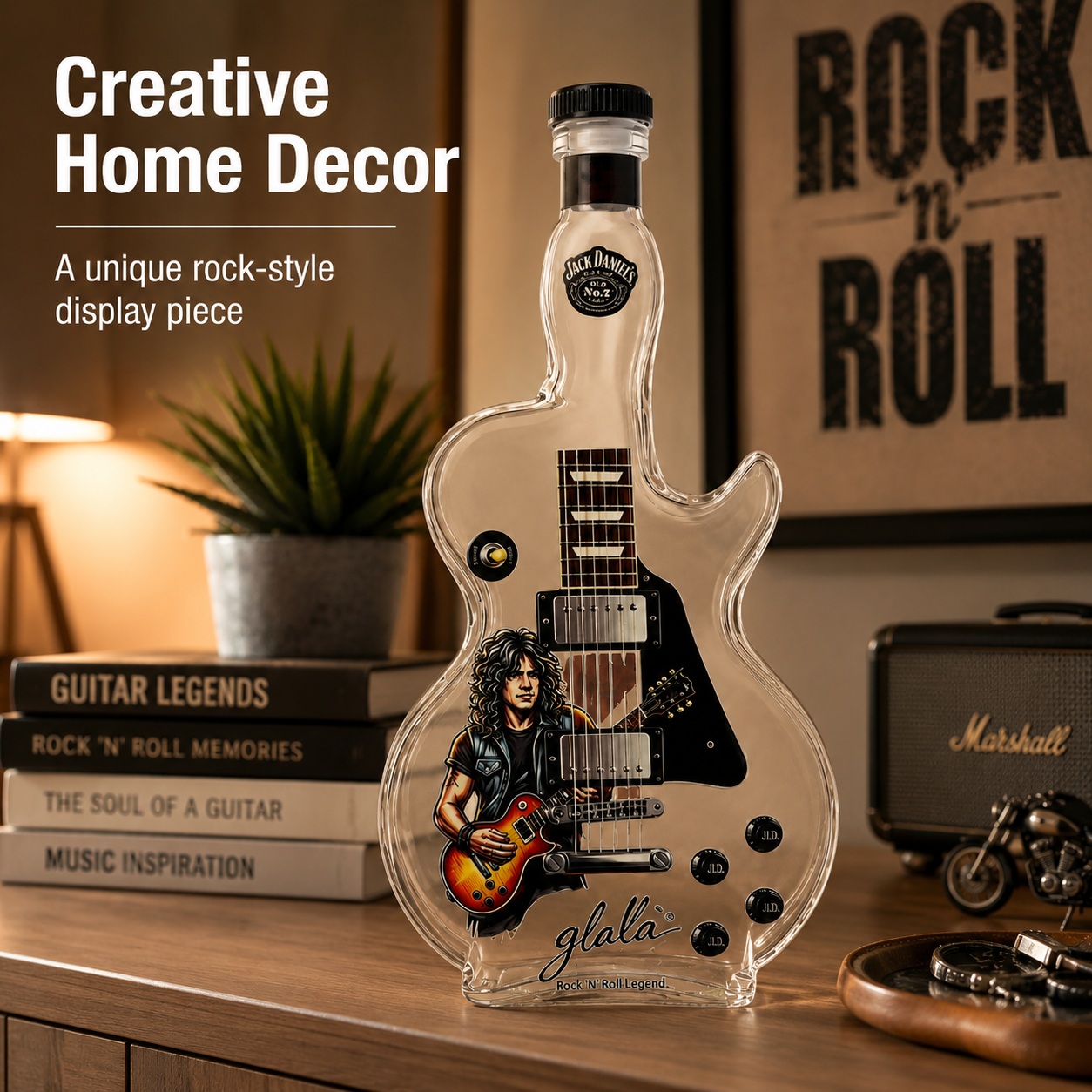Guns N Roses Rock Band Guitar  - Vintage Collectible Liquor Bottles recensie en prijs