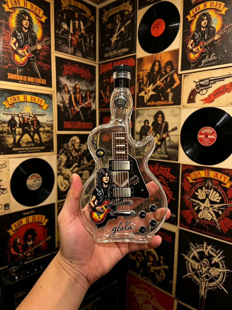 Guns N Roses Rock Band Guitar  - Vintage Collectible Liquor Bottles recensie en prijs