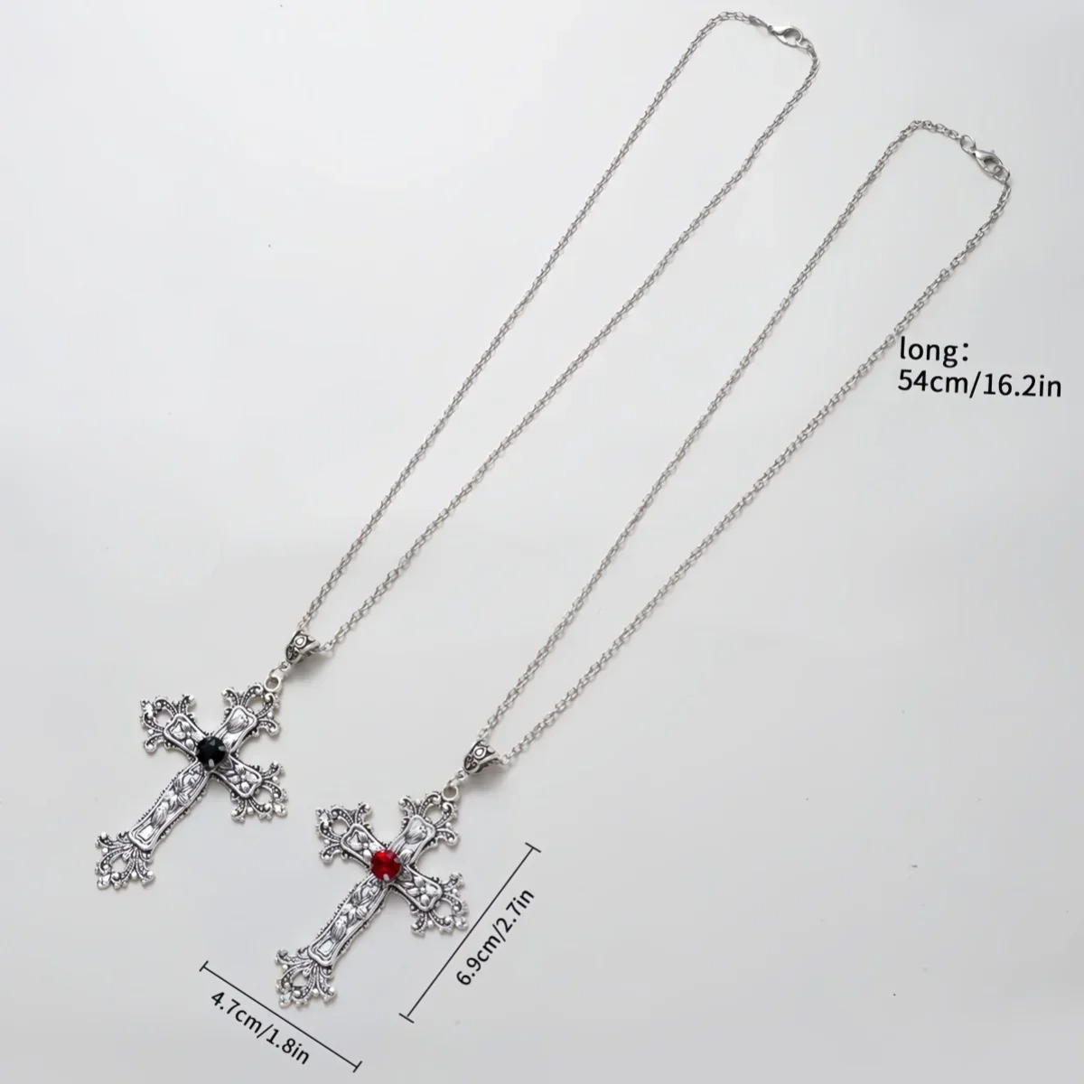 Punk Crystal Big Cross Pendant - Vintage Collectible Jewelry recensie en prijs