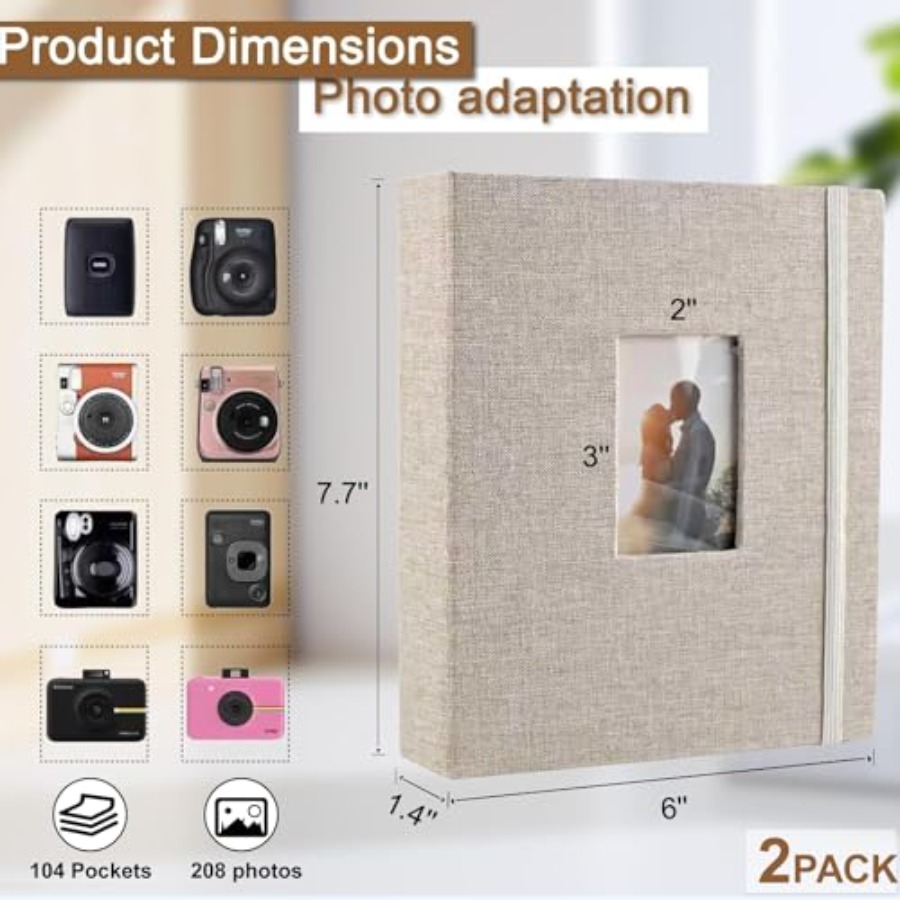 2 Pack Photo Album 2x3 Inch, 2 - Polaroid Photo Album recensie en prijs