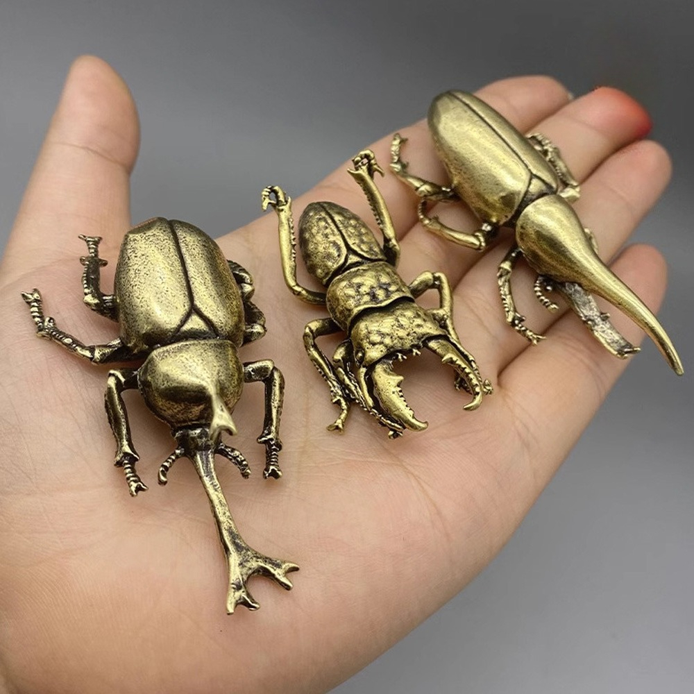 Vintage Brass Beetle Insect St - Vintage Collectible Christmas Ornaments recensie en prijs