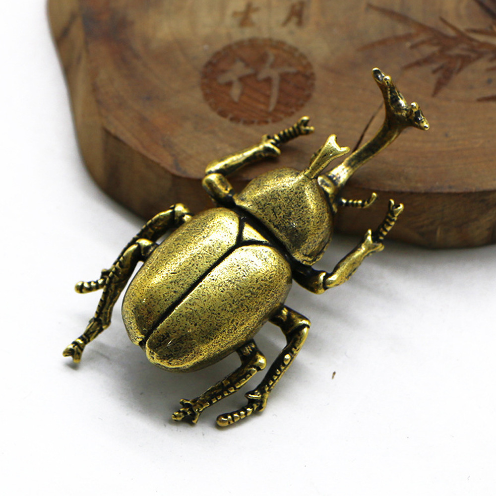 Vintage Brass Beetle Insect St - Vintage Collectible Christmas Ornaments recensie en prijs