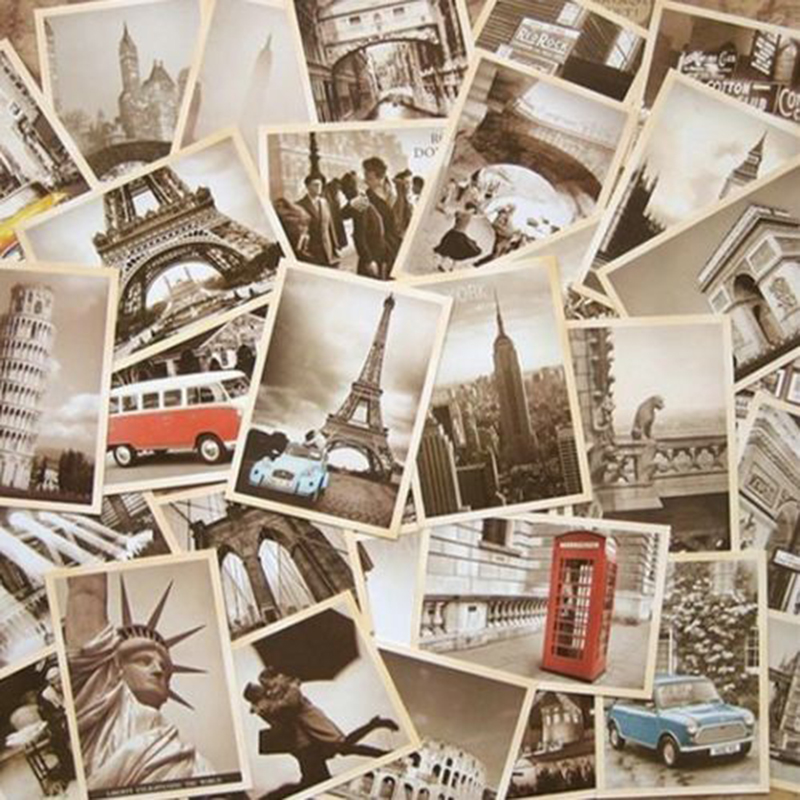 New 32Pcs Vintage Famous Build - Collectible Vintage Greeting Cards recensie en prijs