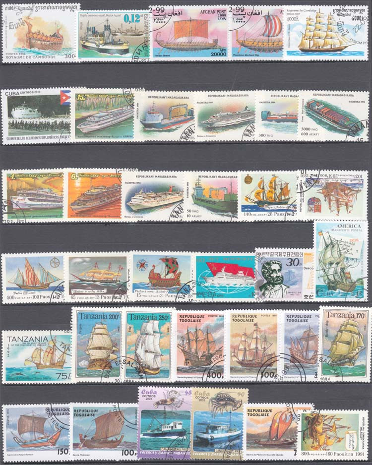100 Special Stamps Of Ships An - Collectible Vintage Postage Stamps recensie en prijs