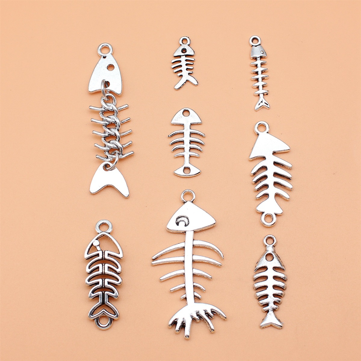 8pcs Antique Silver Color Fish - Vintage Collectible Jewelry recensie en prijs
