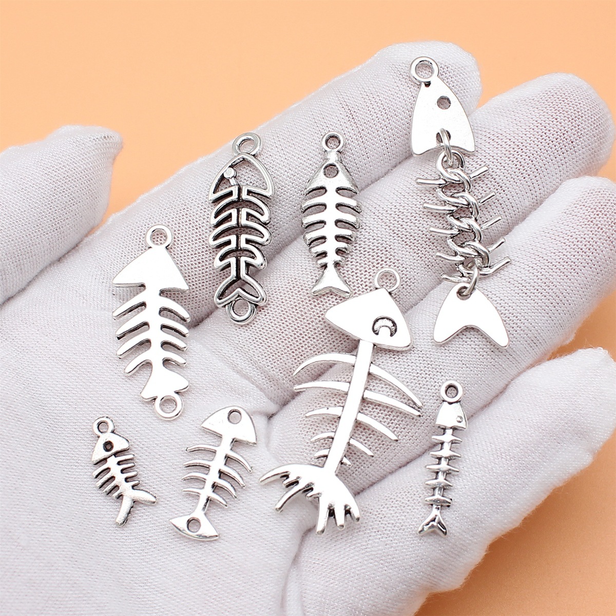 8pcs Antique Silver Color Fish - Vintage Collectible Jewelry recensie en prijs