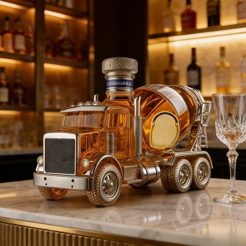 Vintage Truck Design Glass Whi - Vintage Collectible Liquor Bottles recensie en prijs