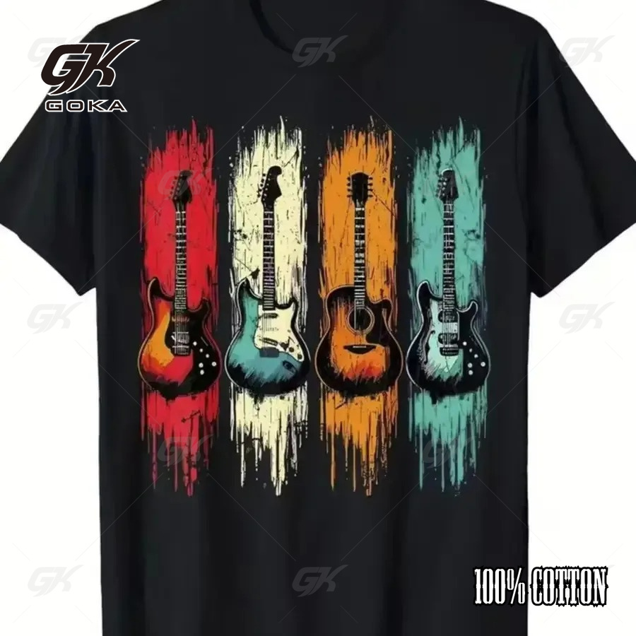 Retro Guitar Collection Graphi - Collectible Vintage T Shirts recensie en prijs