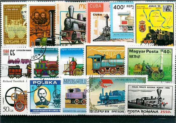 50Pcs/Lot Vintage Old Train St - Collectible Vintage Postage Stamps recensie en prijs