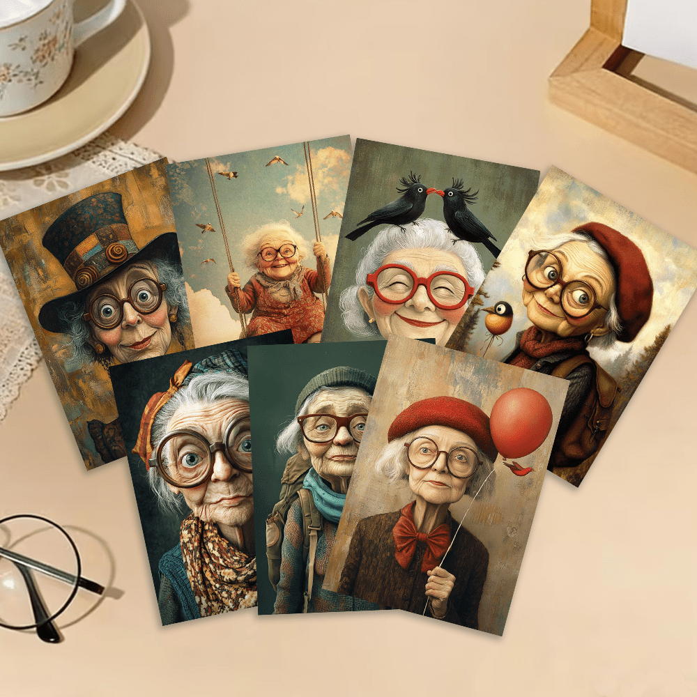 32pcs, vintage cute elderly, p - Collectible Vintage Greeting Cards recensie en prijs