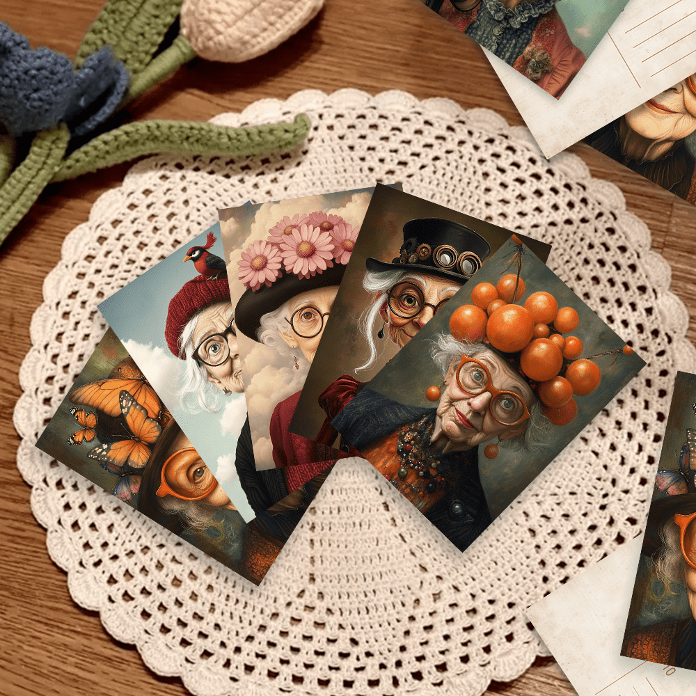 32pcs, vintage cute elderly, p - Collectible Vintage Greeting Cards recensie en prijs