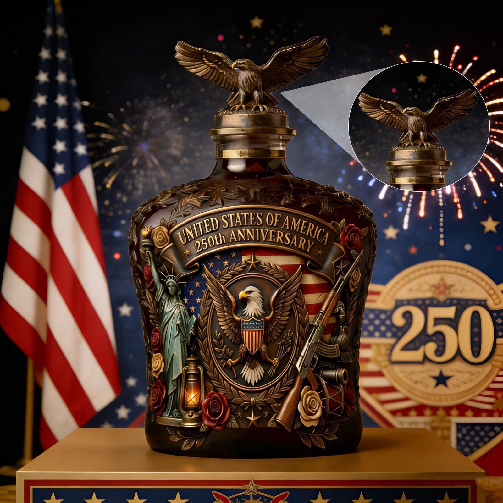 Vintage American Freedom Eagle - Vintage Collectible Liquor Bottles recensie en prijs