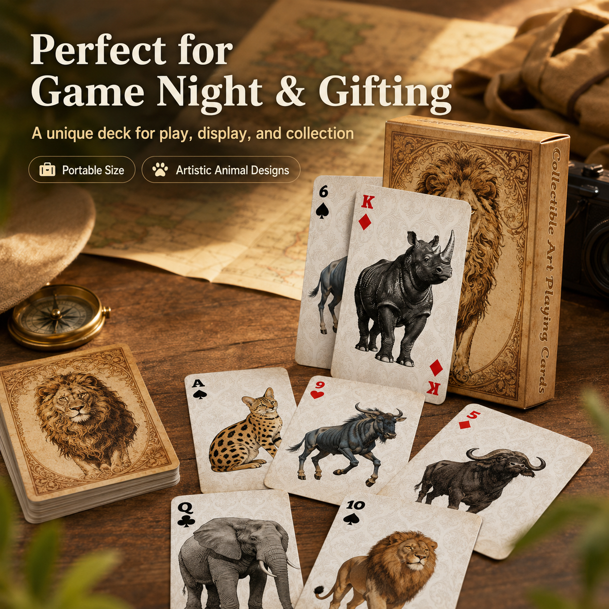 1A set Vintage Wildlife Animal - Vintage Collectible Playing Cards recensie en prijs
